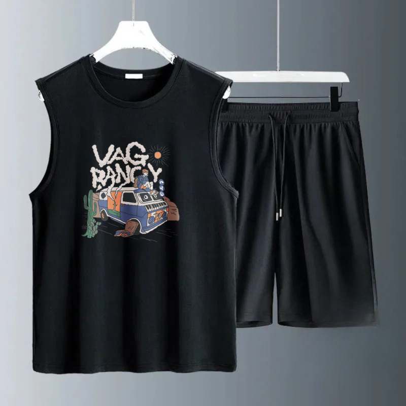 Summer Clothing - 남성용 탱크탑 세트 2026 여름 빠른
