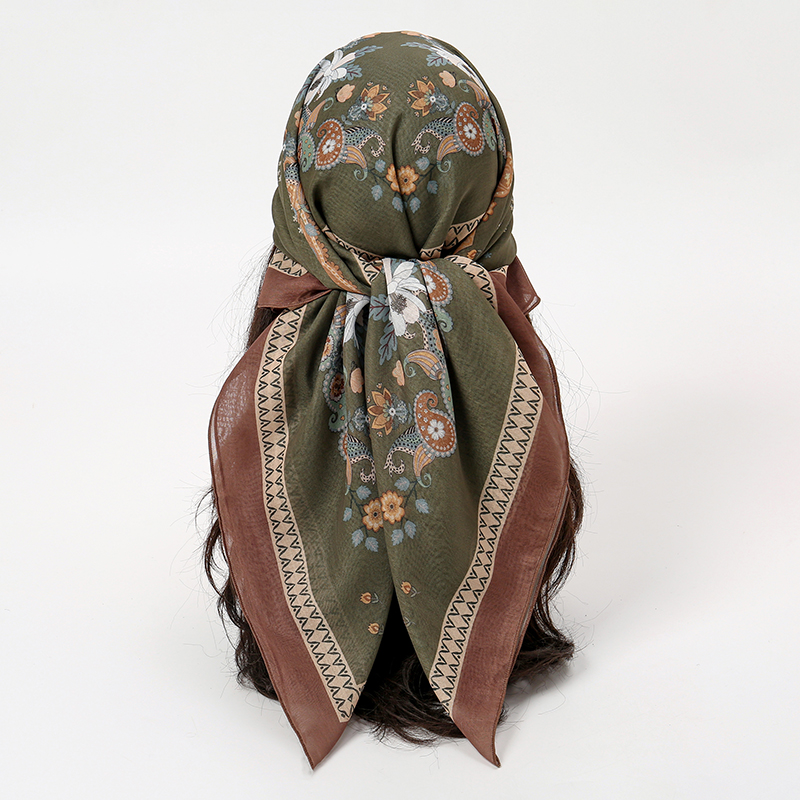 Summer Clothing Hijab - 새로운 이슬람 광장 Hijab 스카프 인쇄