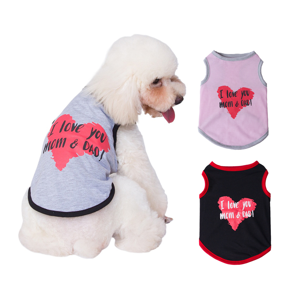 Summer Loving Clothing - 사랑스러운 강아지 고양이 개 민소매 조끼