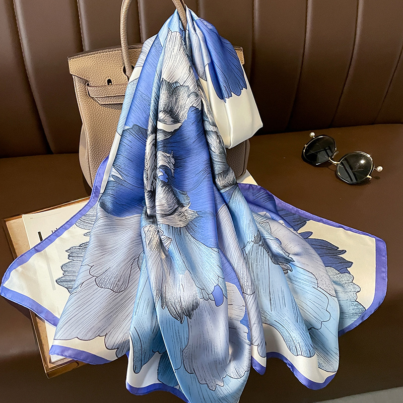 Summer Clothing Hijab - 2023 스페인 럭셔리 실크 스카프 브랜드