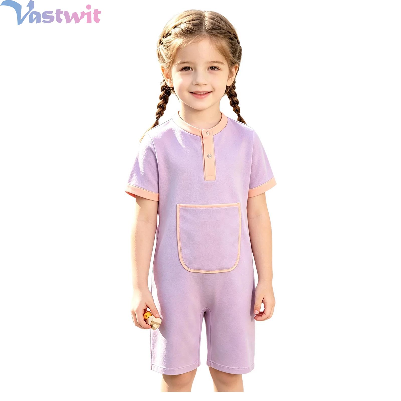 Summer Clothing Kids Boys - 아동용 특수 필요 아동복 반팔 바디슈트