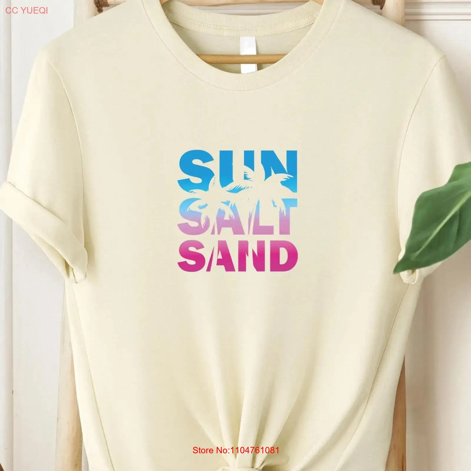 Summer Clothing Vibes - Sun Salt Sand 티셔츠 레트로 여름