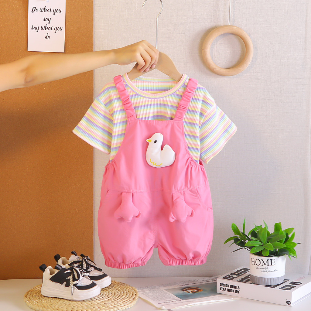 Summer Duck Clothing - 유아 아기 소녀 의류 세트 어린이