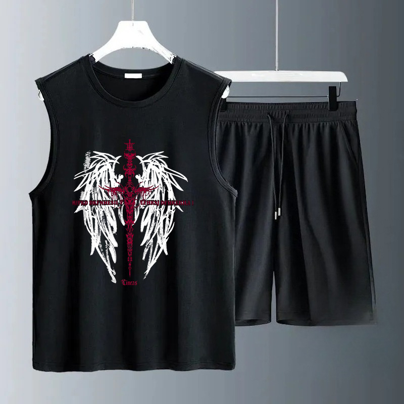 Summer Clothing - 남성용 탱크탑 세트 2026 여름 빠른