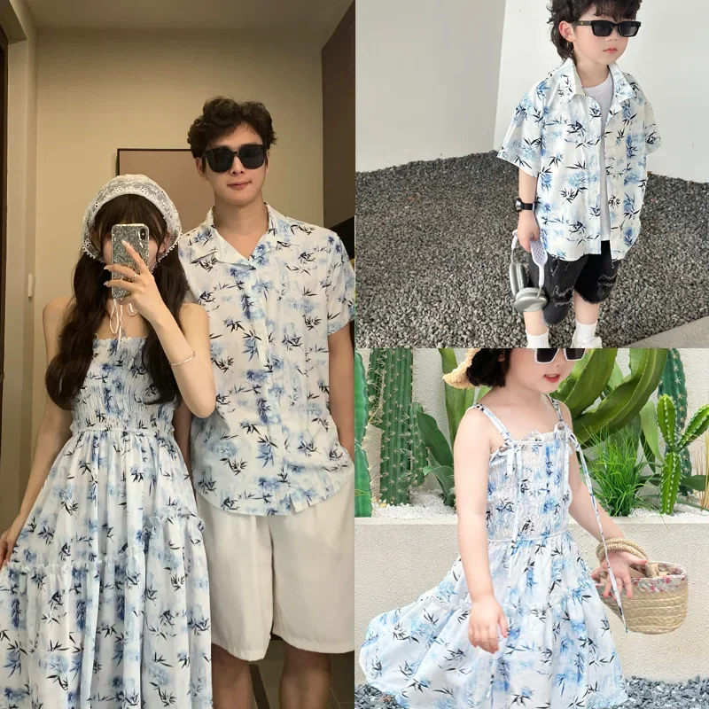 Summer Clothing Looks - 리조트 커플 룩 부모와 자녀 여름