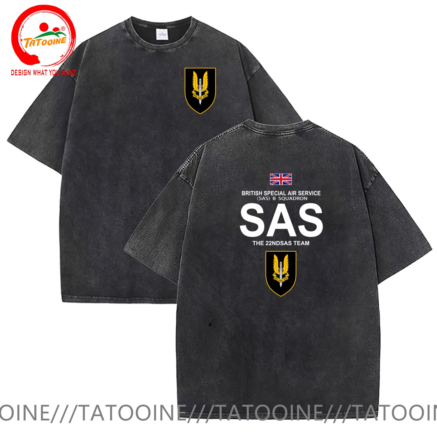Summer Clothing Uk - 빈티지 워시드 코튼 티셔츠 재미있는 디자이너