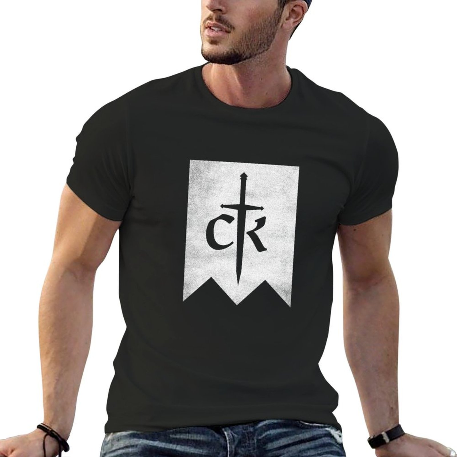 Summer Clothing Aesthetic - Crusader Kings 3 디스트레스드 로고 티셔츠,