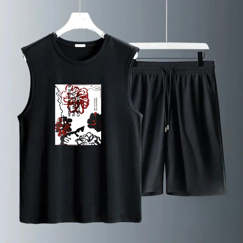 Summer Clothing - 남성용 탱크탑 세트 2026 여름 빠른