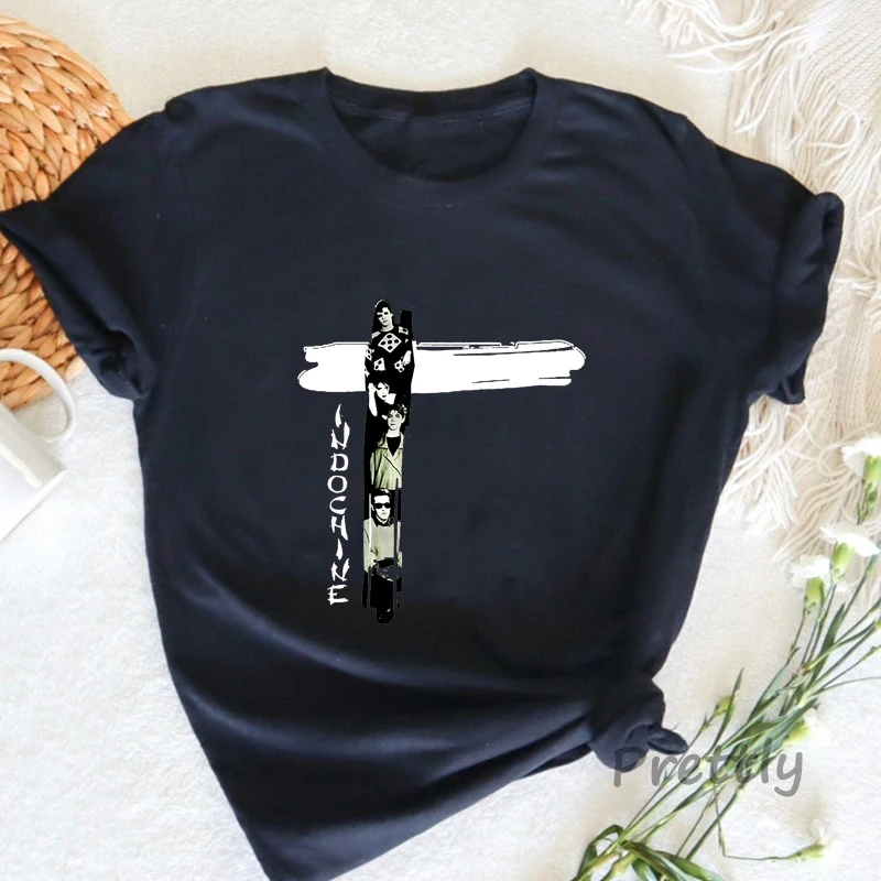 Summer Clothing In French - 인도 차이나 팝 록 티셔츠 뉴
