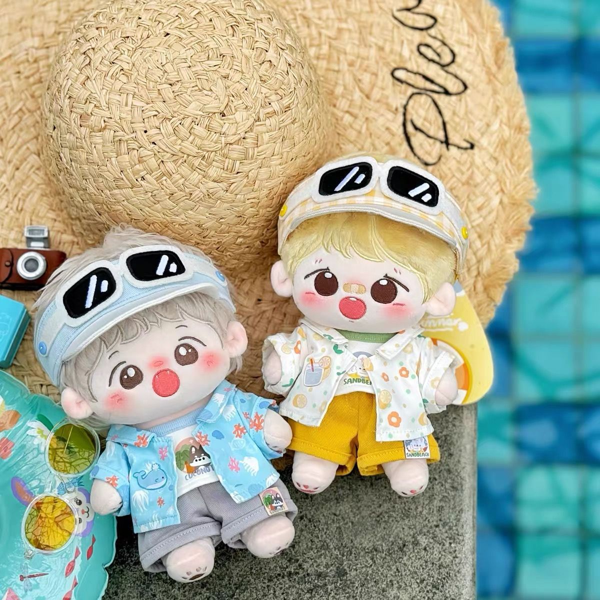 20cm 면 인형 옷 코코넛은 알지 못한다 시리즈 섬  - Soft Summer Yellow Clothing 리뷰 및 가격