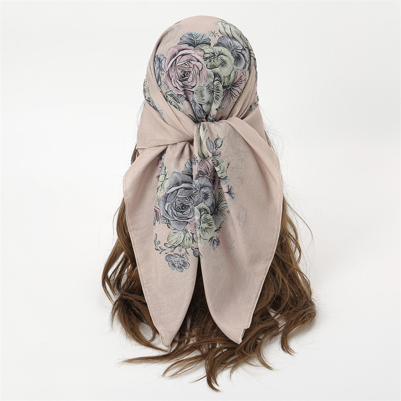 새로운 이슬람 광장 Hijab 스카프 인쇄 Turban - Summer Clothing Hijab 리뷰 및 가격