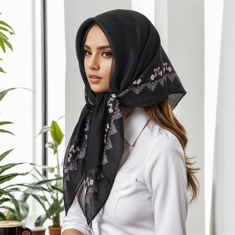 새로운 이슬람 광장 Hijab 스카프 인쇄 Turban - Summer Clothing Hijab 리뷰 및 가격