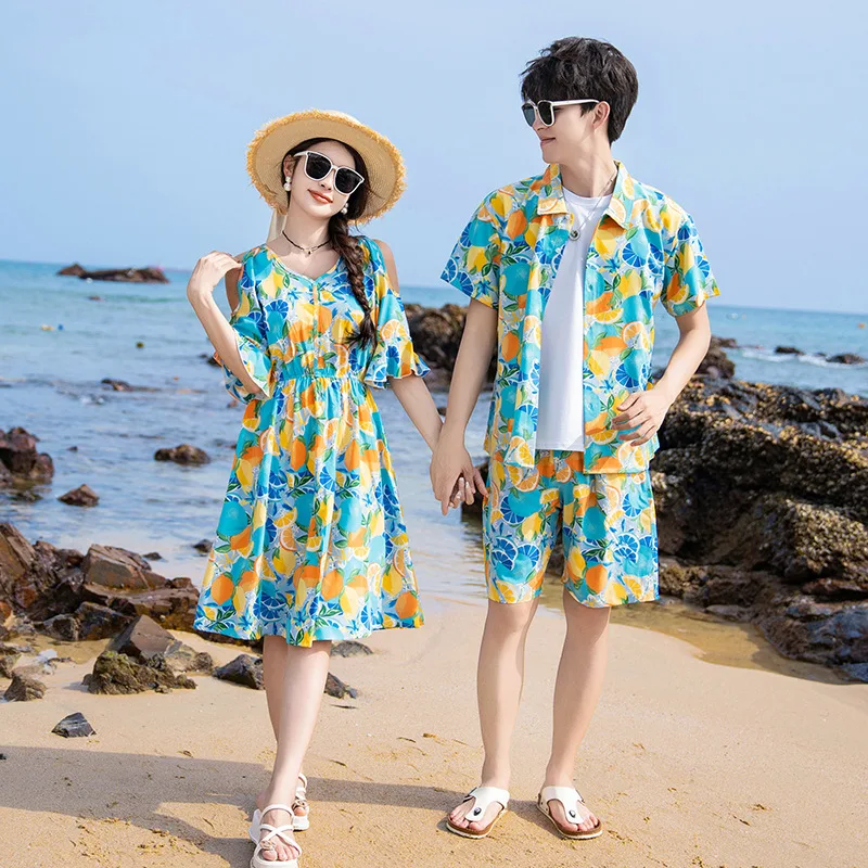 휴가철 커플 룩 부모 자식 옷, 과일 프린트, 가족 매 - Summer Clothing Looks 리뷰 및 가격
