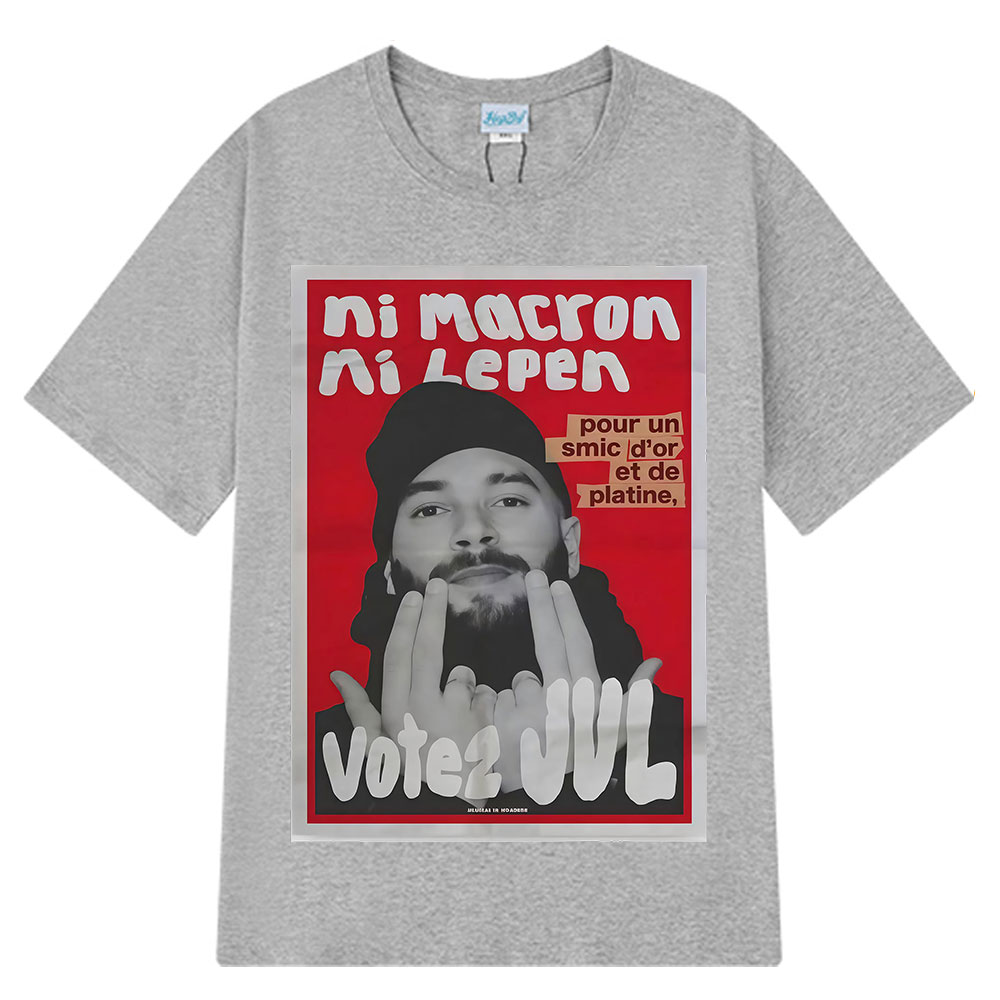 프랑스 랩퍼 Vote JUL 패션 그래픽 티셔츠 남성  - Summer Clothing In French 리뷰 및 가격