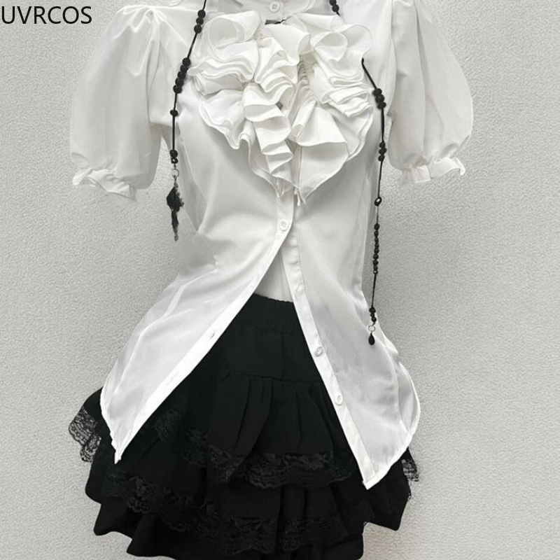 Y2k 미적 로리타 스타일 스위트 3 피스 세트 여성  - Summer Clothing Aesthetic 리뷰 및 가격