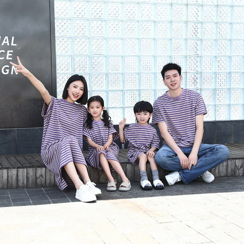 가족룩 옷 엄마와 딸 같은 드레스 아빠 반팔 티셔츠 엄 - Summer Clothing Looks 리뷰 및 가격
