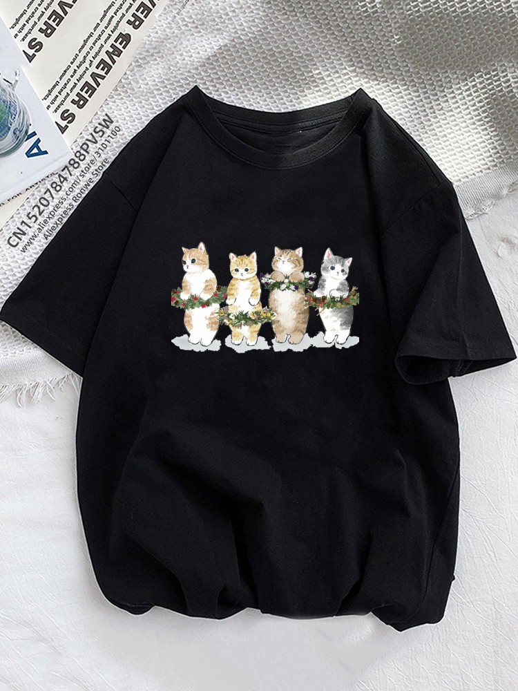 재미있는 오렌지 고양이 여름 여자 티셔츠, 동물 애완  - Summer Loving Clothing 리뷰 및 가격