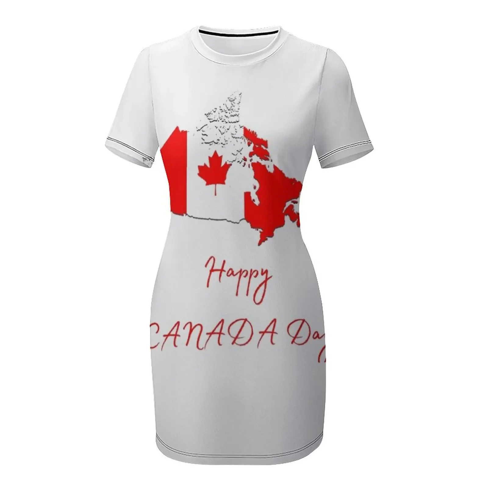해피 캐나다 데이 반팔 드레스 이브닝 드레스 여성 여성 - Summer Clothing Women Canada 리뷰 및 가격