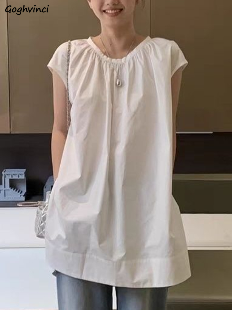 여성용 민소매 블라우스, 빈티지 솔리드 스트리트웨어,  - Summer Clothing In French 리뷰 및 가격