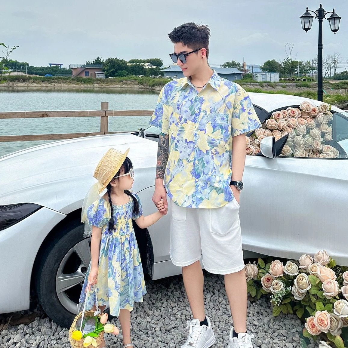 휴일룩 가족 매칭 의류 휴가 엄마 딸 소녀 스모크 드레 - Summer Clothing Looks 리뷰 및 가격