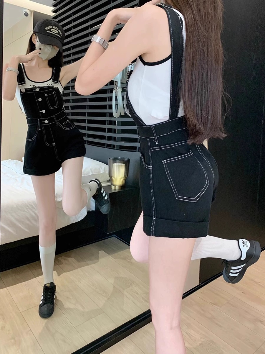Rompers 여성 솔리드 멜빵 데님 휴가 달콤한 소녀 - Summer Loving Clothing 리뷰 및 가격