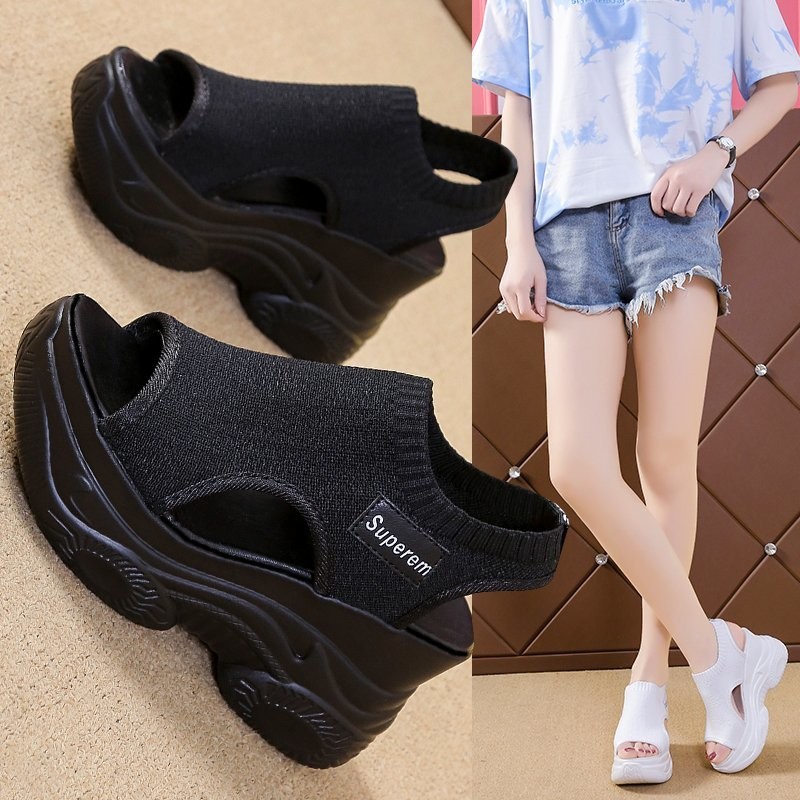 2025 여름 여성 웨지힐 탄성 천 커버 풋 샌들, 두 - Summer Closet 리뷰 및 가격