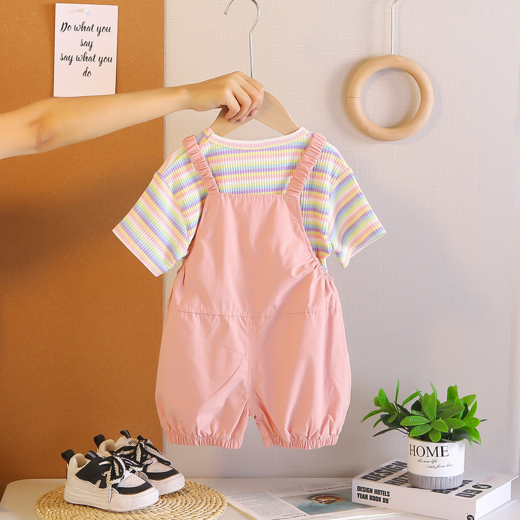 유아 아기 소녀 의류 세트 어린이 유아 줄무늬 티셔츠  - Summer Duck Clothing 리뷰 및 가격