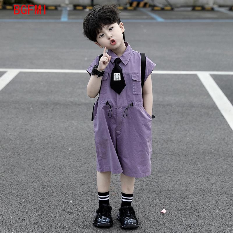 어린이 여름 반바지 작업복 카프리 소년 보라색 바지와  - Summer Clothing Kids Boys 리뷰 및 가격