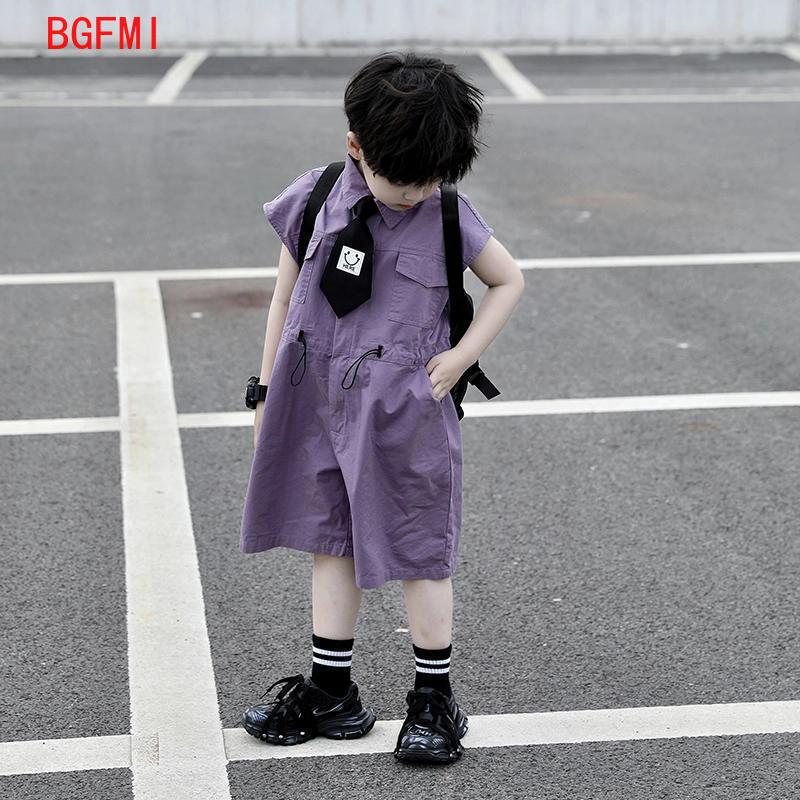 어린이 여름 반바지 작업복 카프리 소년 보라색 바지와  - Summer Clothing Kids Boys 리뷰 및 가격
