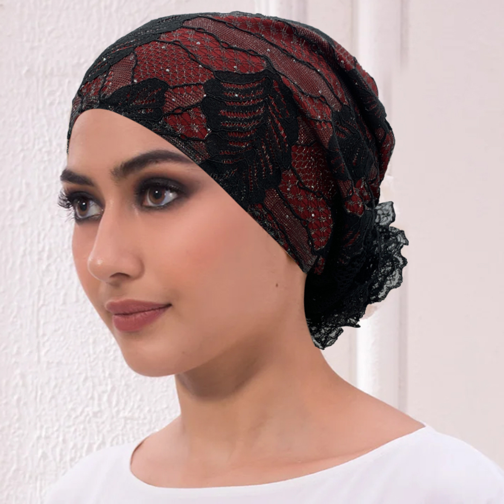 여성용 자수 터번 캡, 통기성 헤드 랩, 보넷 무슬림  - Summer Clothing Hijab 리뷰 및 가격