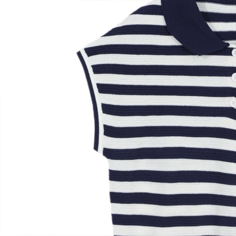 여성 의류 패션 스트라이프 니트 턴다운 칼라 티셔츠 여 - Summer Clothing Drop 리뷰 및 가격