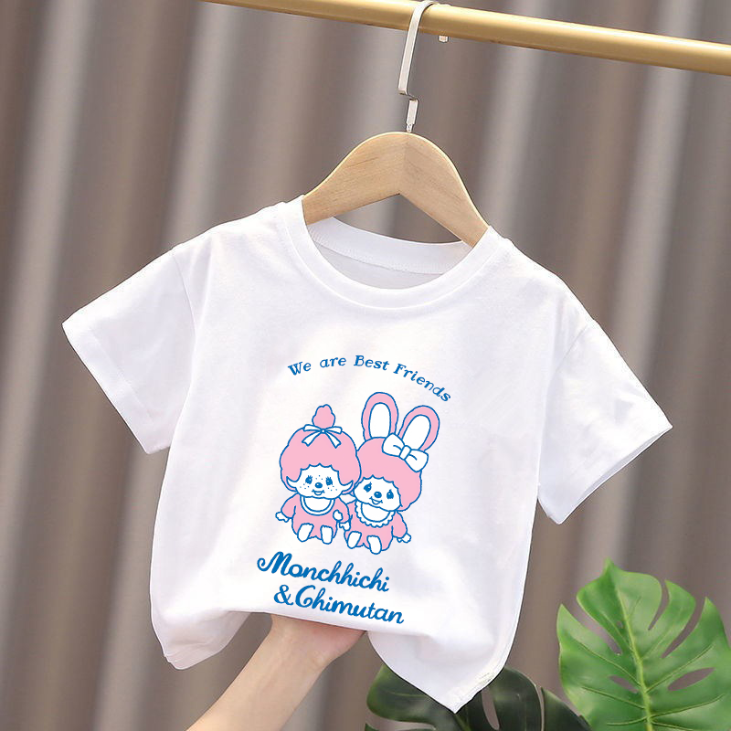 Monchhichi 키즈 티셔츠 애니메이션 피규어 소년 - Summer Clothing Kids Boys 리뷰 및 가격