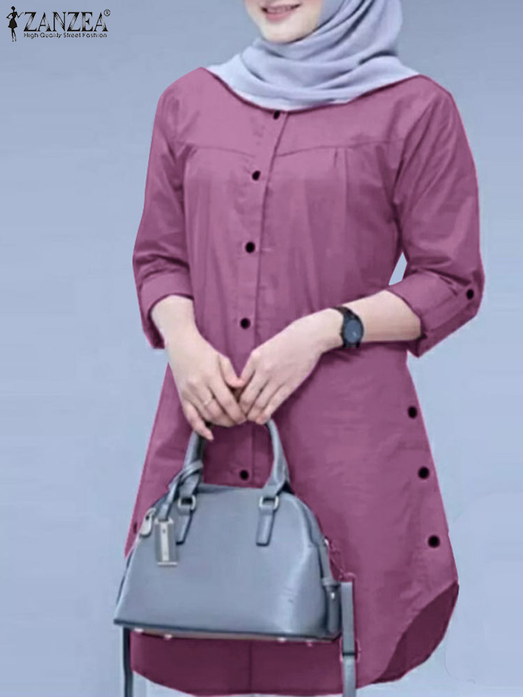 2026 ZANZEA 봄 셔츠 패션 여성 O넥 긴팔 탑 - Summer Clothing Hijab 리뷰 및 가격