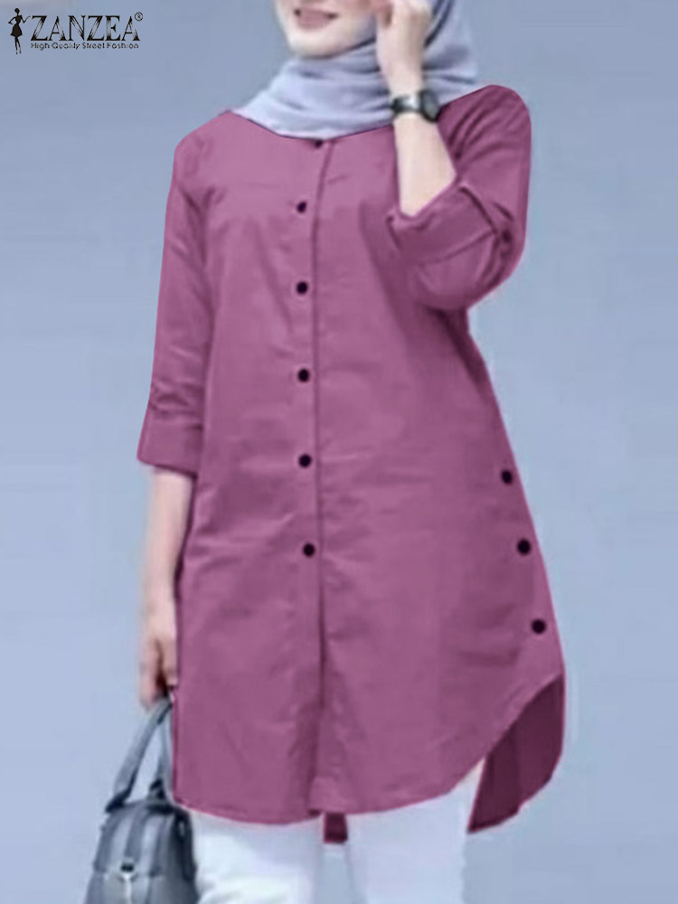 2026 ZANZEA 봄 셔츠 패션 여성 O넥 긴팔 탑 - Summer Clothing Hijab 리뷰 및 가격