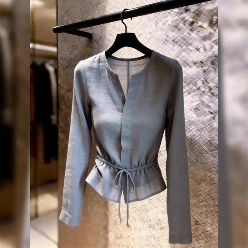 여름 여성 티셔츠 탑 슈퍼 멋진 그레이 블라우스 우아한 - Summer Clothing Looks 리뷰 및 가격