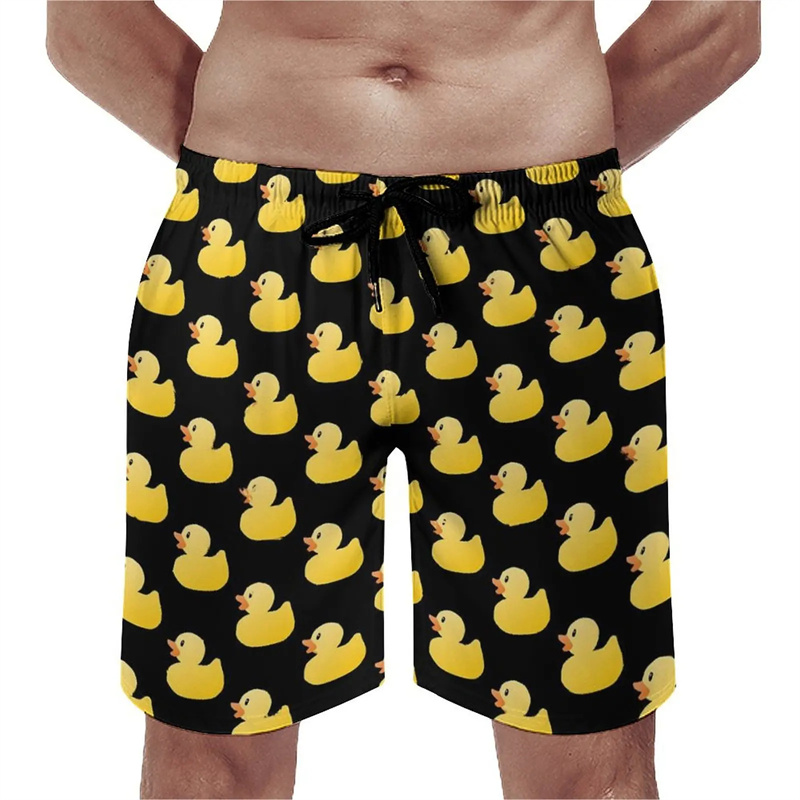 재미 있은 오리 3D 인쇄 비치 반바지 남성 캐주얼 패 - Summer Duck Clothing 리뷰 및 가격